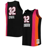 Férfi Mitchell & Ness Shaquille O ' Neal Fekete Miami Heat nagy & magas keményfa klasszikusok Swingman mez