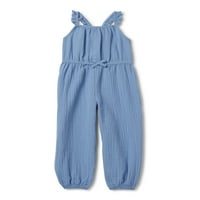 Wonder Nation baba és kisgyermek lányok ujjatlan jumpsuitja