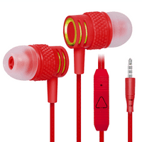 Urban R vezetékes fülhallgató mikrofonnal Panasonic Eluga Arc számára, kusza nélküli zsinórral, zajszigetelő fülhallgató,