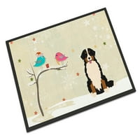 Karácsonyi ajándékok barátok között Berni hegyi kutya ajtószőnyeg