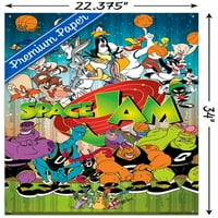 Looney Tunes: Space Jam-klasszikus fali poszter Pushpins, 22.375 34