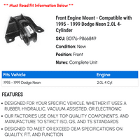 Első motortartó-kompatibilis-Dodge Neon 2.0 L 4 hengeres 1998