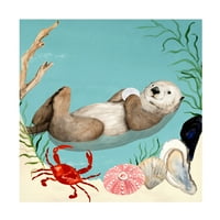 Victoria Borges 'Otters Paradise I' Canvas Art