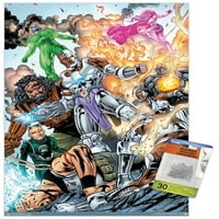 Comics-Cyborg-Csoportos Falplakát Pushpins, 14.725 22.375
