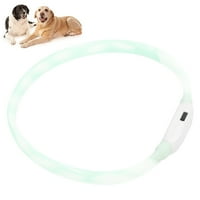 Kutya nyakörv, USB töltés Led kisállat gallér Harapásálló hosszúságú kopásálló szilikon csővel a kutya sétálásához