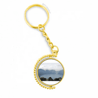 tianchi panoráma art deco divat fém csatlakozó kulcstartó gyűrű tartozék en kulcstartó