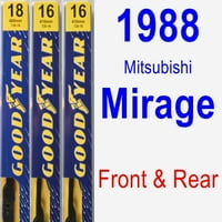 Mitsubishi Mirage Ablaktörlő Lapát Készlet-Prémium
