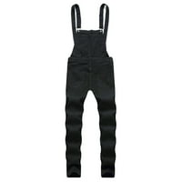 Summer Savings Clearance Cargo nadrág férfiaknak férfi Egyrészes farmer szakadt Harisnyatartó Slim-fit nadrág overall