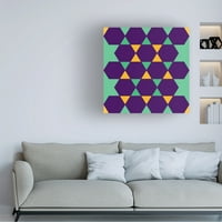 Richard Homawoo 'Hexagon Pattern 18' Canvas Art