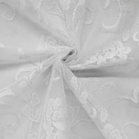 Limoges rúd zseb függöny Tier pár ablak öltözködés fehér