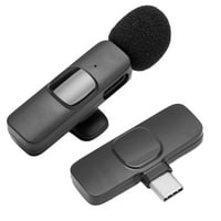 Lavalier hajtóka mikrofon, Plug And Play Nagy érzékenységű körsugárzó ABS vezeték nélküli Lavalier mikrofon élő közvetítéshez