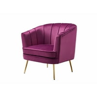 Amerika bútorok a század közepén lévő szövet endel ékezetes szék, lila