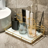 Multifunkcionális elektromos fogkefe tartó állvány fürdőszoba hiúság pulton fogkrém szervező Arc zuhany