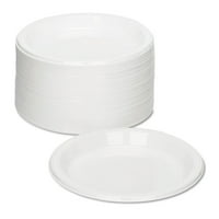 Tablemate 9644wh műanyag étkészlet, lemezek, 9 átmérő, fehér, 125 csomag