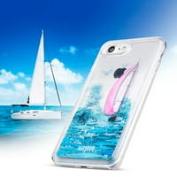 Csillogó vízesés vitorlás védő telefon tok Apple iPhone Plus vagy iPhone Plus