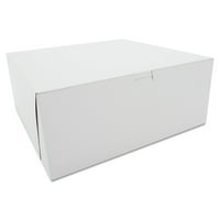 Sch Tuck-Top Sütőipari dobozok, 5, Fehér, 100 karton