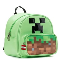 Minecraft Creeper női mini kupola hátizsák, zöld