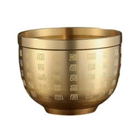 Brass Feng Shui tál pénz Pot sárgaréz Fortune henger kínai hagyományos dísz kincs medence otthoni asztal dekoráció