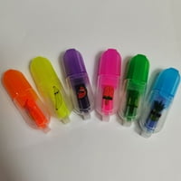mini hat színű kiemelő írószer 6 színű gyümölcs matricák mini kiemelő készlet