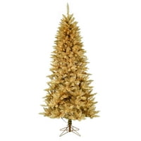 Vickerman tiszta Prelit LED arany fenyő karácsonyfa, 3,5'