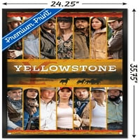 Yellowstone-Csoportos Falplakát, 22.375 34 Keretes