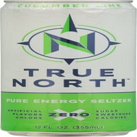 True North Pure Energy Seltzer, uborka Lime, fl oz