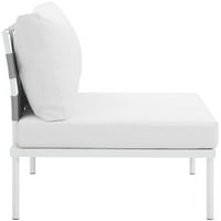 Modway Harmony kar nélküli kültéri terasz alumínium szék fehér fehérben