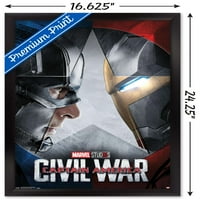 Marvel-Amerika Kapitány: Polgárháború-Faceoff Egy Lapos Fal Poszter, 14.725 22.375