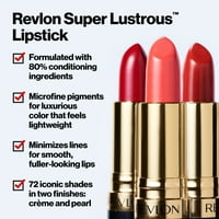 Revlon szuper fényes rúzs, krém kivitelben, nagy hatású Lipcolor hidratáló krémes Formula, átitatva E-Vitamin és avokádó