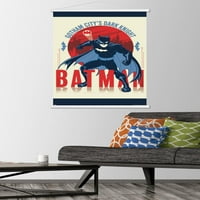 Képregény Batman-Gotham City Sötét Lovag fali poszter fa mágneses kerettel, 22.375 34