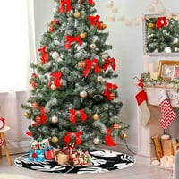 Fehér Pálma levelek Xmas karácsonyfa szoknya állvány Mat ünnepi Party dekoráció beltéri kültéri